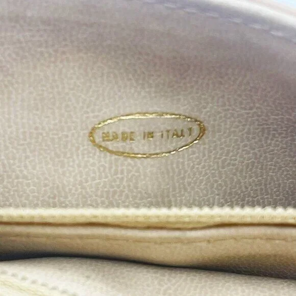 Authentic CHANEL CC Vintage Matelasse Lambskin Waist Pouch Bum Bag Leather Beige - Picture 15 of 16